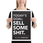 Today's Goal - Framed poster