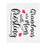 Grandmas (Pink) - Throw Blanket