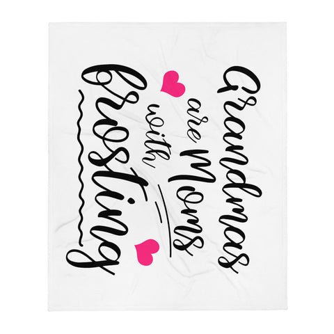 Grandmas (Pink) - Throw Blanket