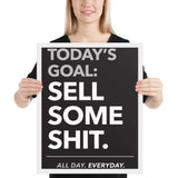 Today's Goal - Framed poster