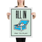 All In - Framed poster