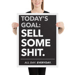 Today's Goal - Framed poster