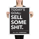 Today's Goal - Framed poster