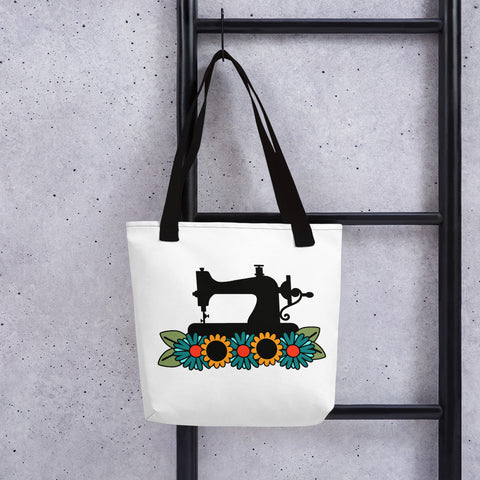 Sewing Machine Floral - Tote bag