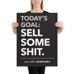 Today's Goal - Framed poster
