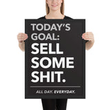 Today's Goal - Framed poster