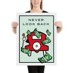 Never Look Back - Framed poster