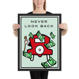 Never Look Back - Framed poster