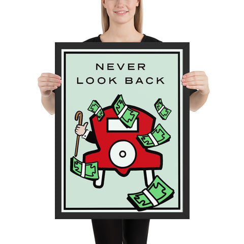 Never Look Back - Framed poster