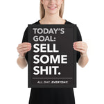 Today's Goal - Framed poster