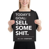 Today's Goal - Framed poster
