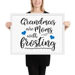 Grandmas (Blue) - Framed poster